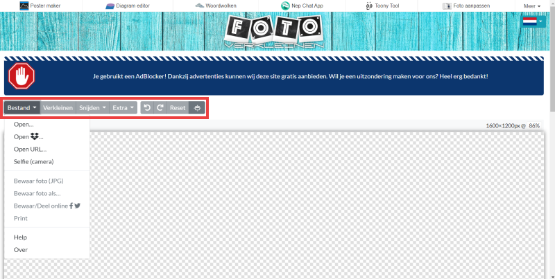fotoverkleinennl menu